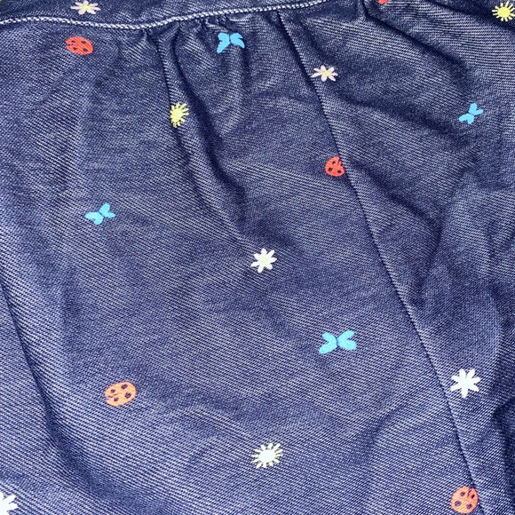 Lightweight denim overall dress - Picture 3 of 4